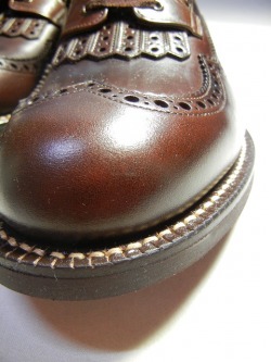 foot the coacher ブラウン ウィングチップ 8.5 USED) foot the coacher フット ザ コーチャー W WING SHOES